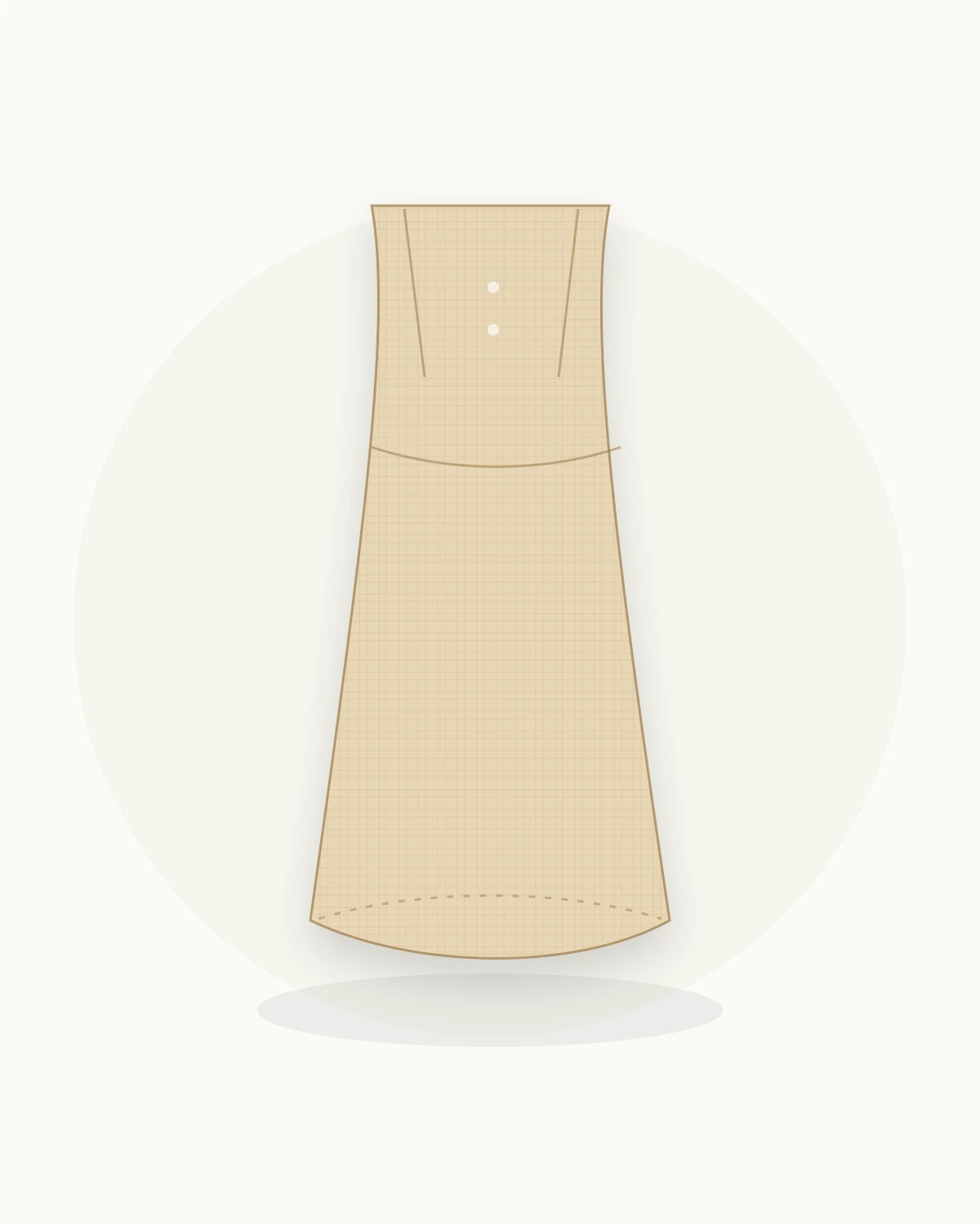 Isla Linen Crossback Midi Dress front view on a clean studio background